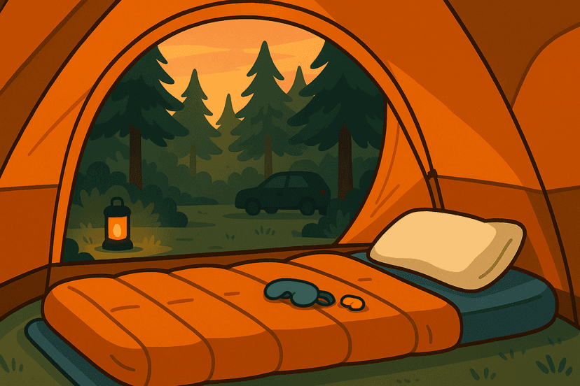 How to Sleep Comfortably Outdoors (Car Camping + Tent)