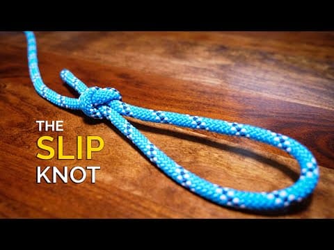 How to Tie the Slip Knot in UNDER 60 SECONDS!! | How to Tie a Loop Knot