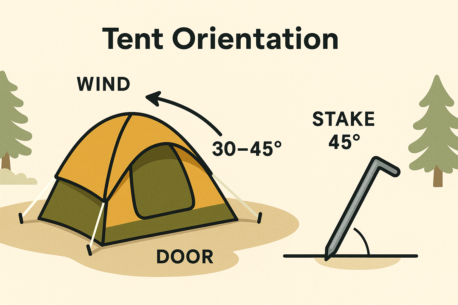 Tent orientation